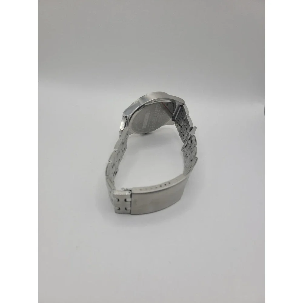 Indianapolis Colts NFL Watch Silver Tone Horseshoe Logo Quartz Wristwatch